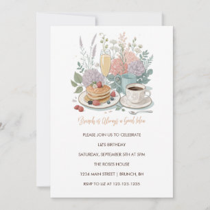 Le brunch est toujours une bonne idée - Invitation