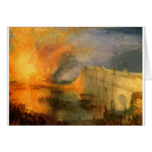 Le Burning des Chambres du Parlement par William