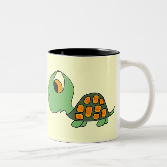 Le BZ tasse mignonne de tortue de bande dessinée (Droit)