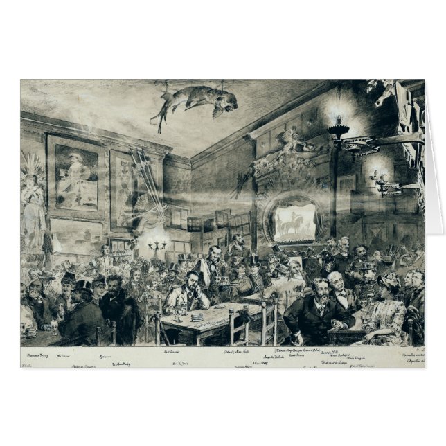 Le cabaret du Chat Noir, 1886 (Devant horizontal)