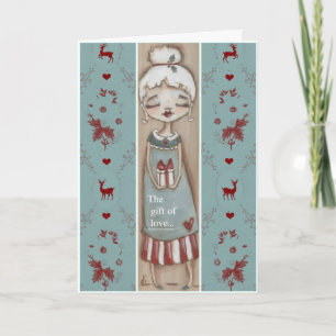 Le cadeau d'amour - Carte de Noël