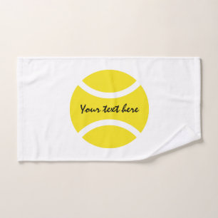 Le cadeau jaune de serviette de bain de balle de