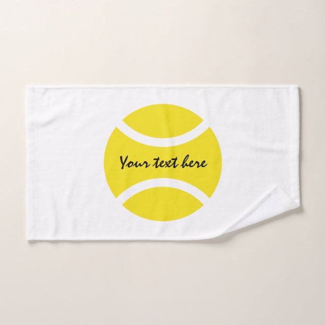 Le cadeau jaune de serviette de bain de balle de (Serviette à main)