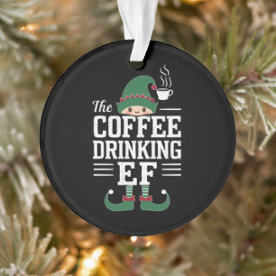 Le Café Boire Famille Elfe Correspondant Noël
