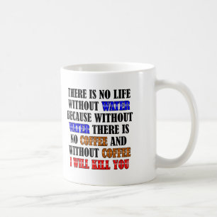 Le café est la vie drôle Mug ou la Mug Voyage