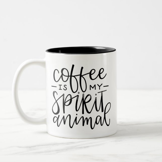 Le café est ma tasse d'animal d'esprit (Gauche)