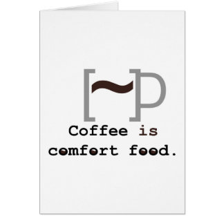 Le café est nourriture de confort