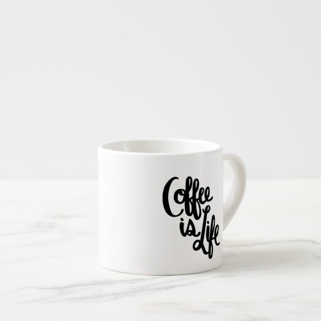 Le café est tasse de café express de la vie (Devant droit)