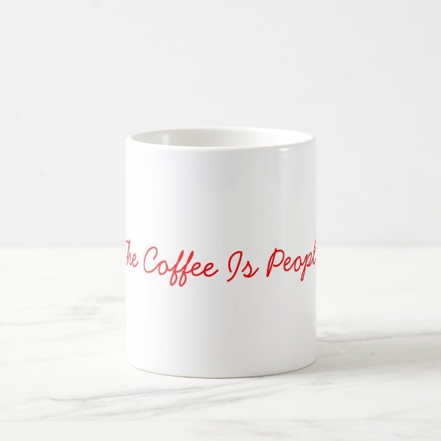 Le café est tasse de personnes (Centre)