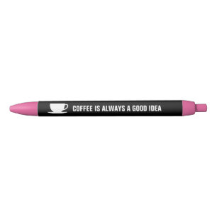 Le café est toujours les stylos drôles d'une