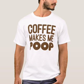 Le café me fait l'art de brun de T-shirt de