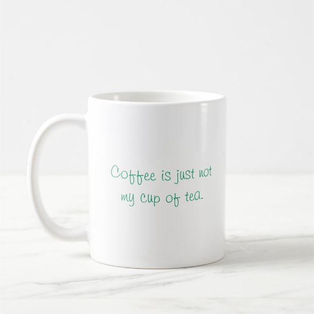 Le café n'est pas juste ma tasse de thé (Gauche)