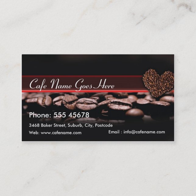 Le café récompense la carte (Devant)