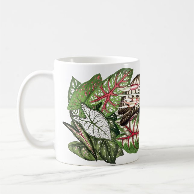 Le Caladium laisse la tasse (Gauche)