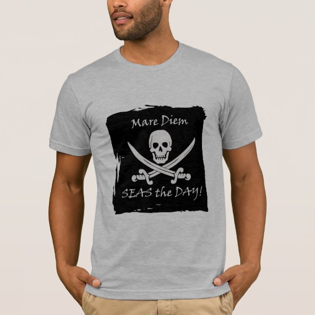 Le calembour drôle de pirate saisissent le T-shirt (Devant)
