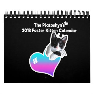 Le calendrier 2018 de Foster Kitten de Platoshyn