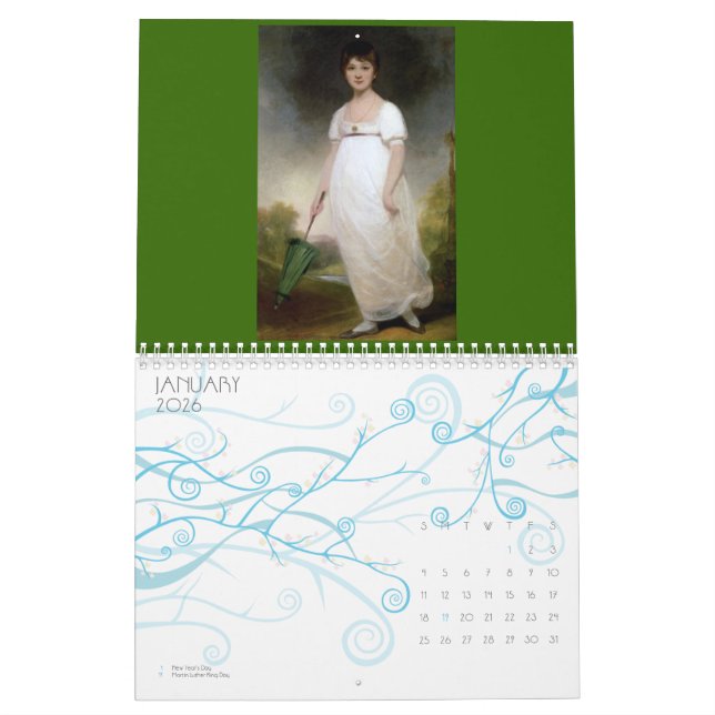 Le calendrier 2 de Jane Austen (Jan 2026)