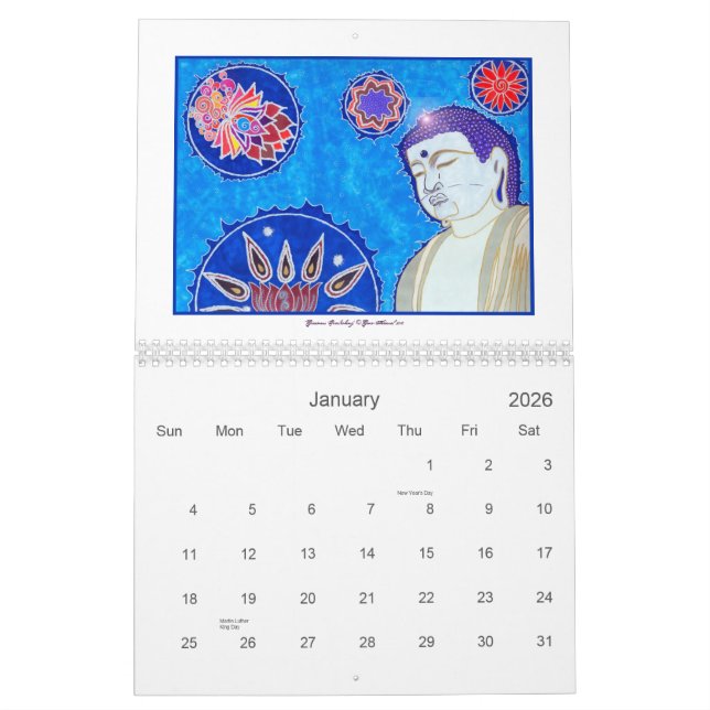 Le calendrier de Buddhas 2011 (Jan 2026)