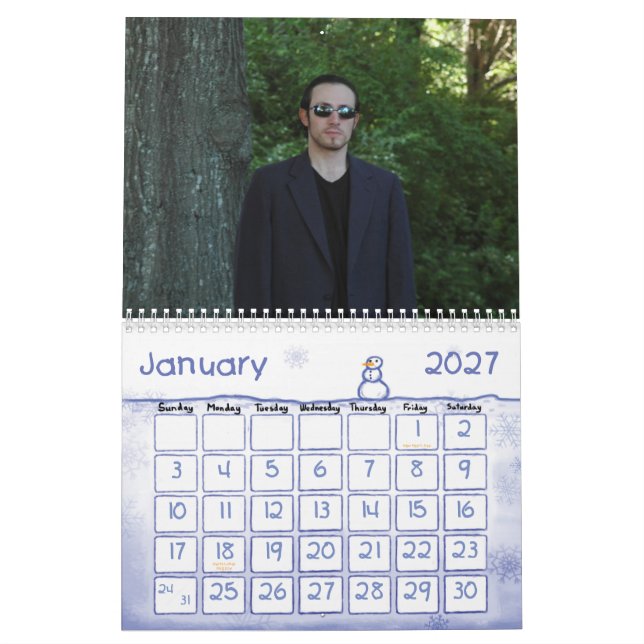 Le calendrier de Donald (Jan 2027)