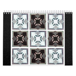 Le calendrier d'édredon de 2011 Digitals en noir