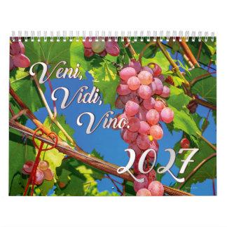 Le calendrier du vin 2027 - Veni, Vidi, Vino