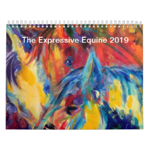Le calendrier équin expressif d'art de 2019