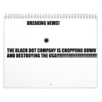 Le calendrier noir mauvais de point