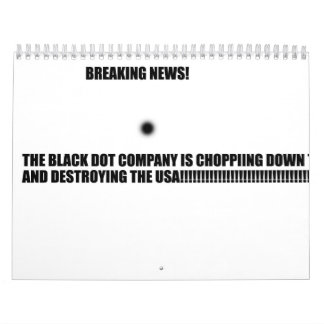 Le calendrier noir mauvais de point