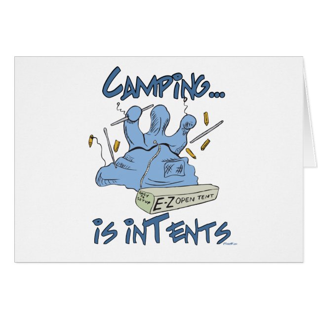 Le camping est l'intention (Devant horizontal)