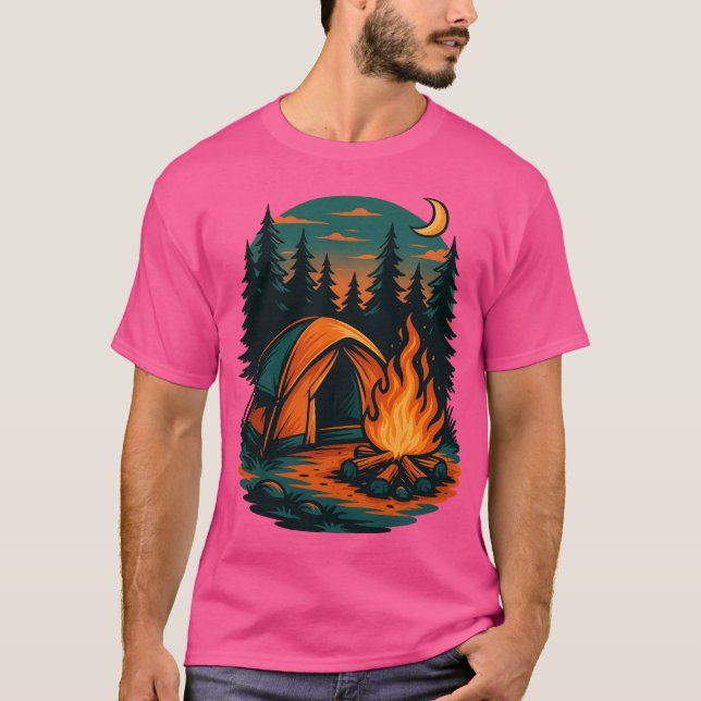 Le Camping Est Mon T-Shirt Thérapeutique | Amoureu (Devant)