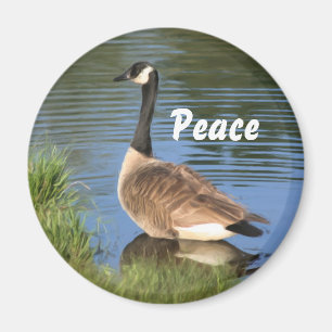 Le Canada Goose Peace Magnet inspiré