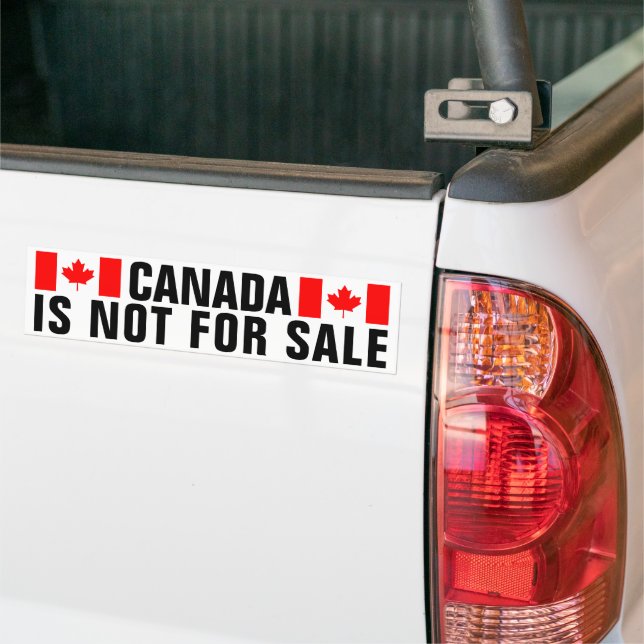 Le Canada n'est pas à vendre autocollant pare-choc (Sur camion)