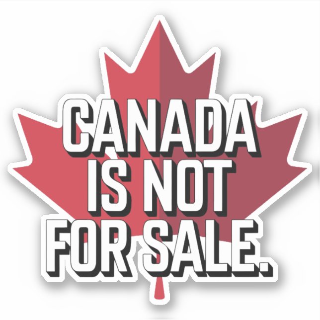 Le Canada n'est pas à vendre Sticker (Devant)