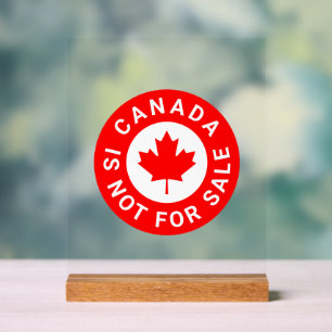Le Canada n'est pas à vendre typographie feuille d