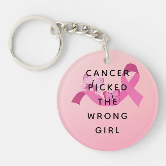 Le cancer a pris la mauvaise citation rose de la f (Devant)