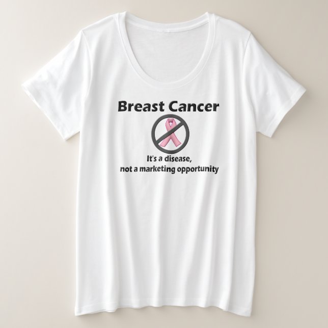 Le cancer du sein n'est pas une occasion de market (Design devant)