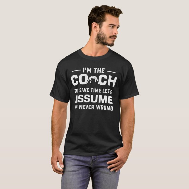 Le car de lutte n'est jamais T-shirt drôle faux (Devant entier)