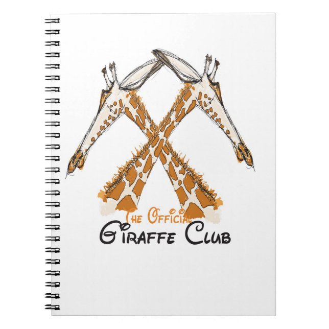 Le carnet à dessins officiel de club de girafe (Devant)