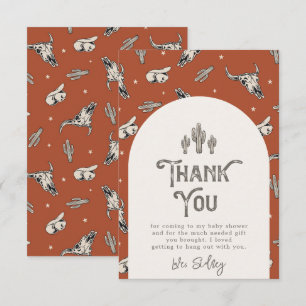 Le Carte de remerciements du Baby shower sauvage d