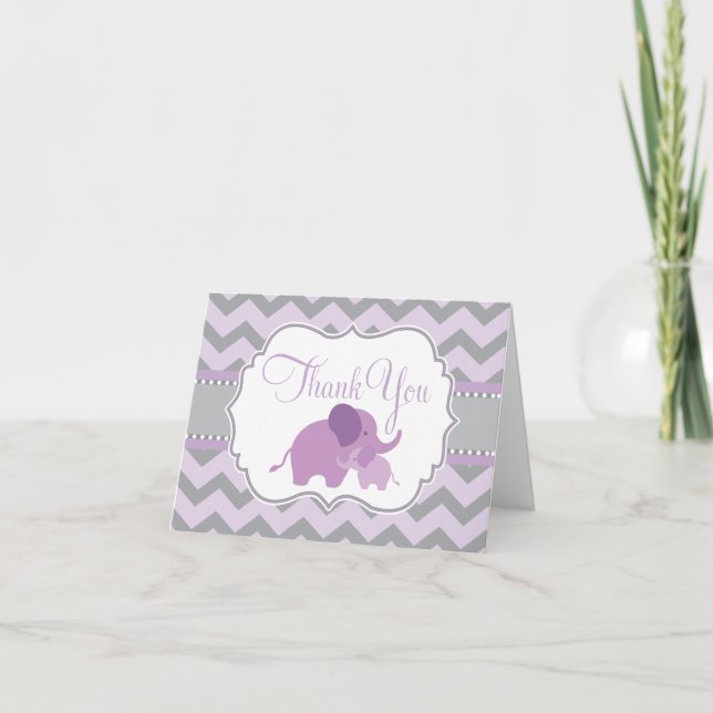 Le Carte de remerciements du petit Baby shower de  (Devant)