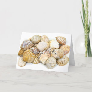 Le Carte de remerciements élégant Sea Shells