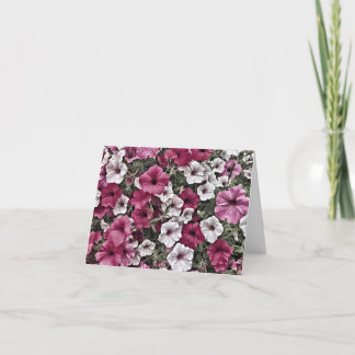 Le carte de remerciements Petunias de Maman