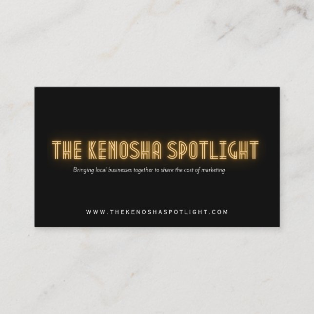 Le Carte de visite de Kenosha Spotlight (Devant)