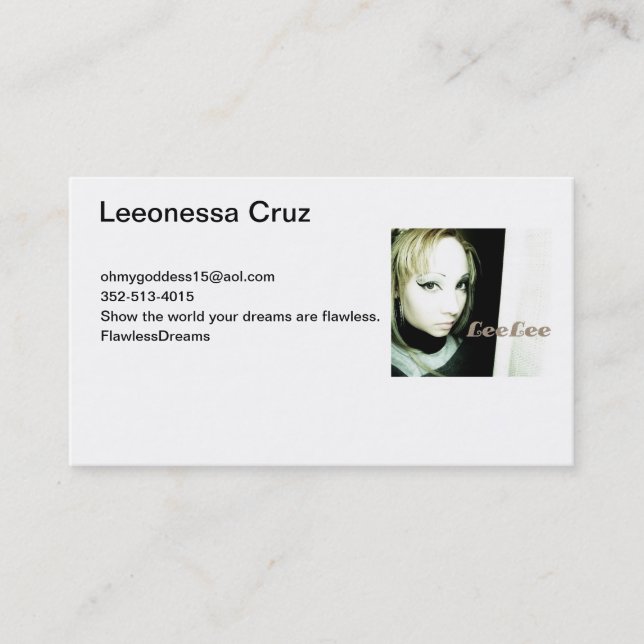 Le carte de visite de Leeonessa (Devant)