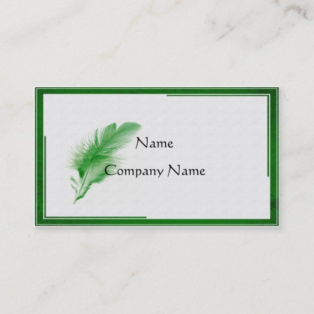 Le carte de visite de mot écrit (Devant)