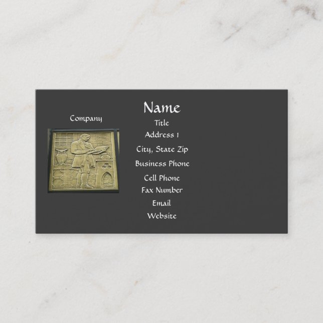 Le carte de visite du comptable (Devant)