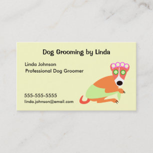 Le carte de visite du Groomer de chien
