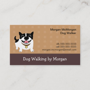 Le carte de visite du marcheur de chien