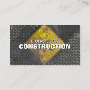 Le carte de visite en métal de construction s'est