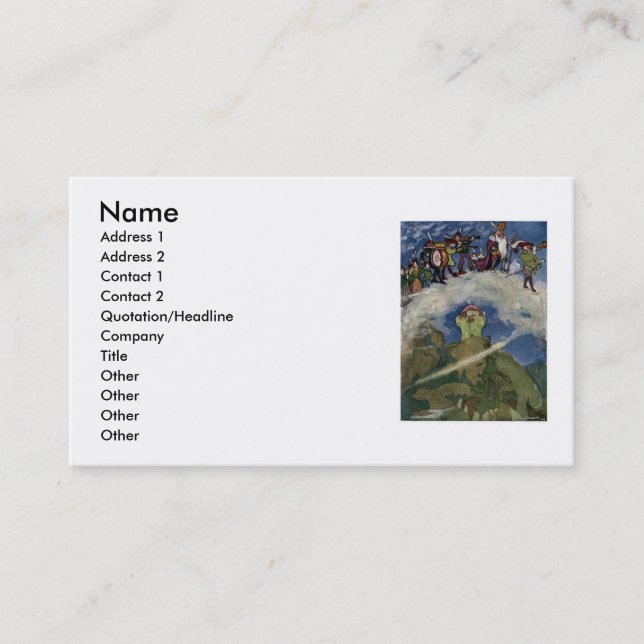 Le Carte de visite Fairies (Devant)